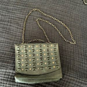 FRYE..Jade Studded Shoulder or crossbody Bag Dark Green